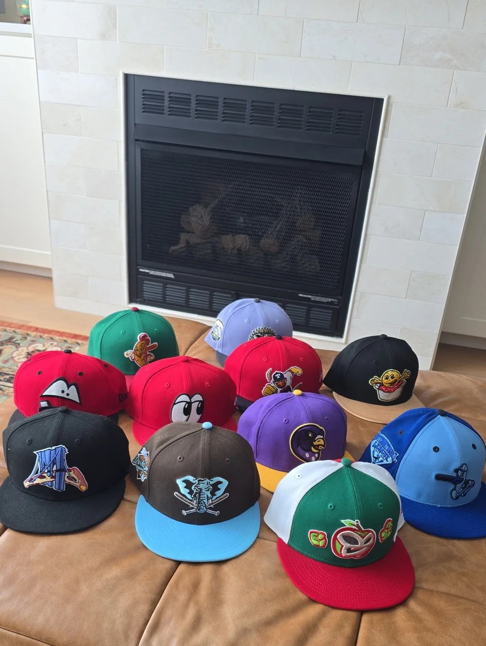 New Era 5950 Hats MiLB MLB Oakland Athletics Size 7.5